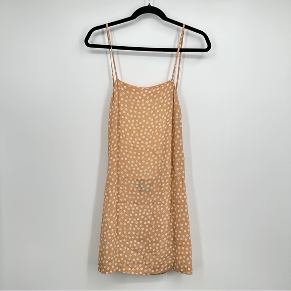 Reformation Cece Dandelion Low Back Backless Mini Dress Peach Orange - Picture 3 of 6